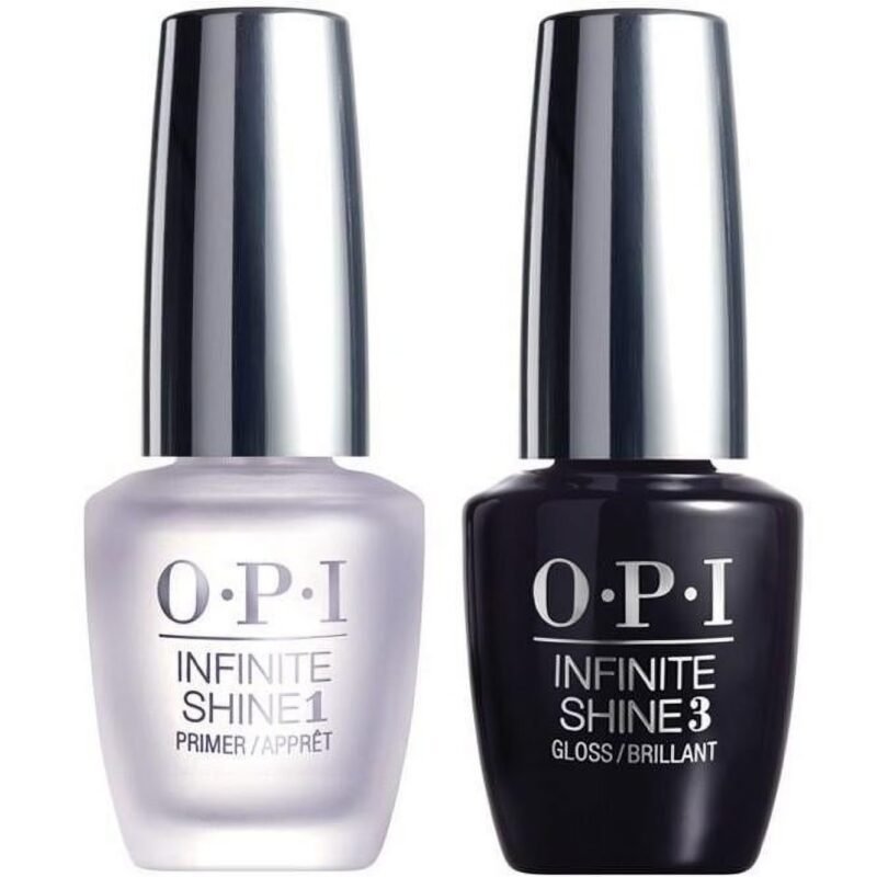 ($26 Value) OPI Infinite Shine Prostay Nail Polish, Primer, and Gloss Set of two, 0.5 fl oz each.