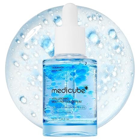 Medicube facial serum with hyaluronic acid, multipeptides and PDRN for radiant and soothing skin