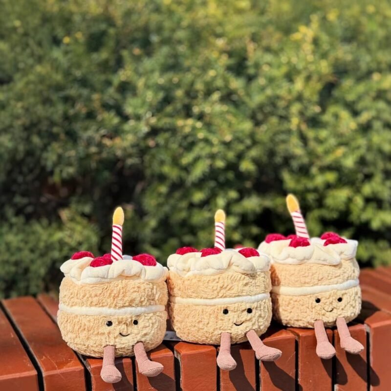 Jellycat Rainbow Cake Plush Toy, Creative Birthday Gift for Kids and Girls