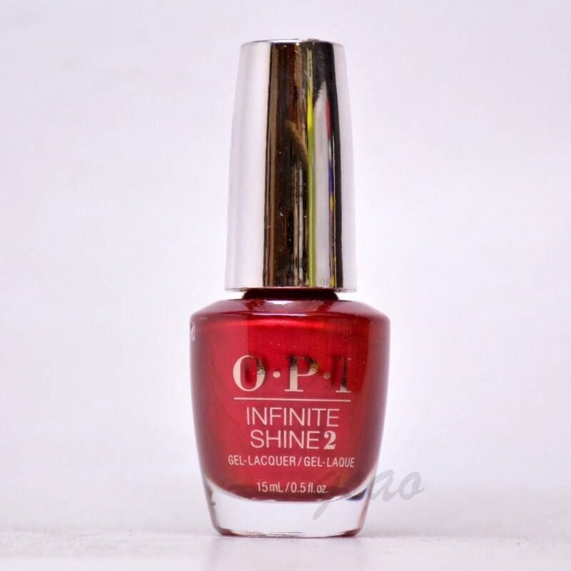 OPI Infinite Shine 2 Nail Lacquer in Red Heads Ahead (U13) 15ml/0.5 fl oz 2-Pack